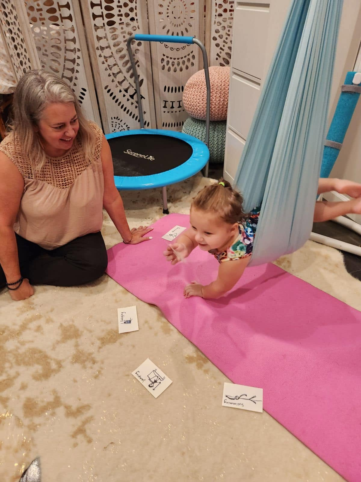 Chelsea doing 1-on-1 therapy